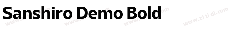 Sanshiro Demo Bold字体转换